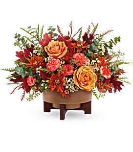 Modern Copper Centerpiece